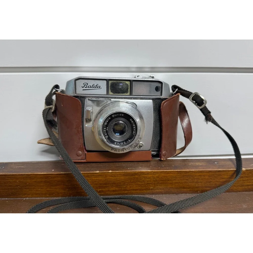 Vintage Balda Baldessa 1b 35mm Film Camera Baldanar 2.8/45 Lens W Germany Case